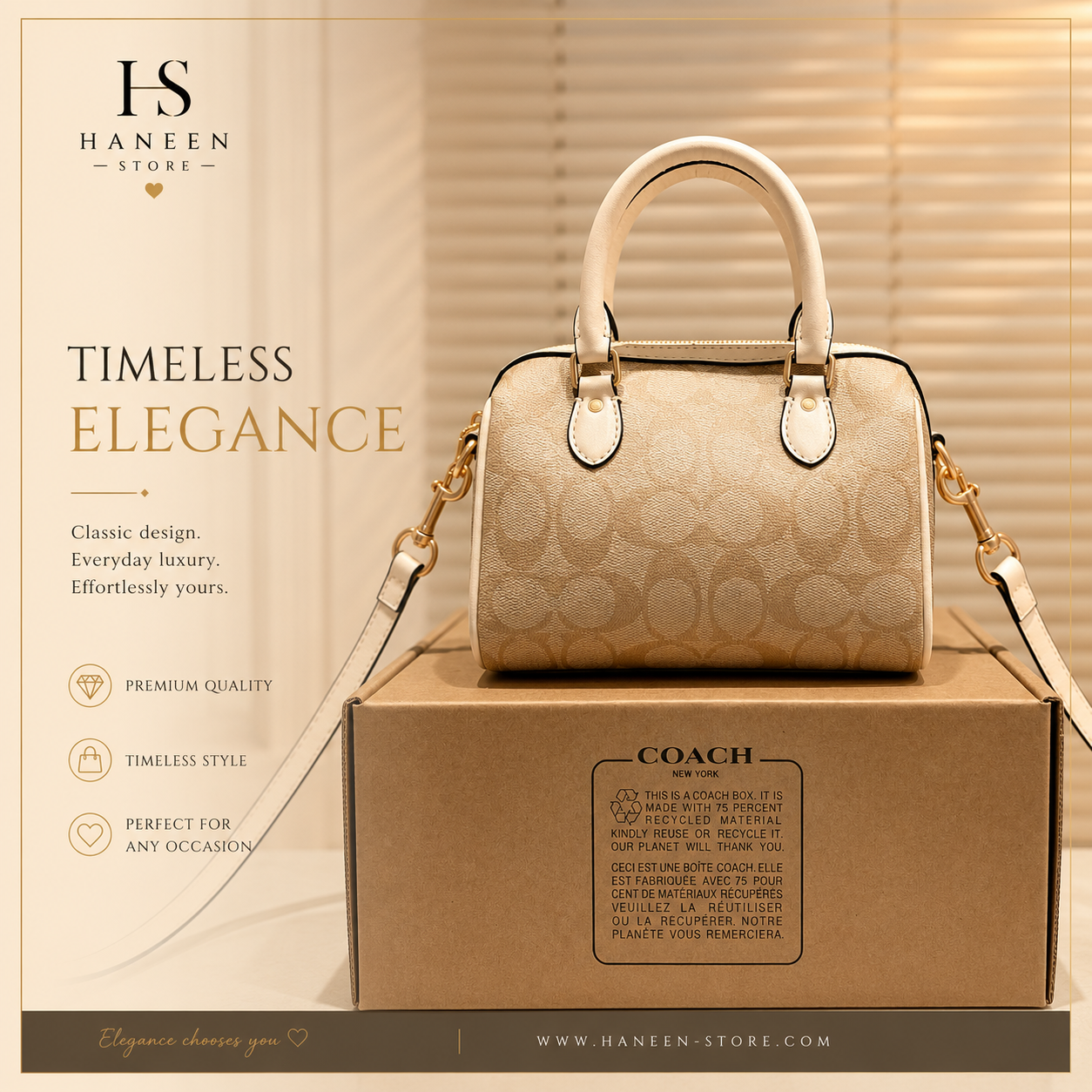 Coach Signature Mini Boston Bag
