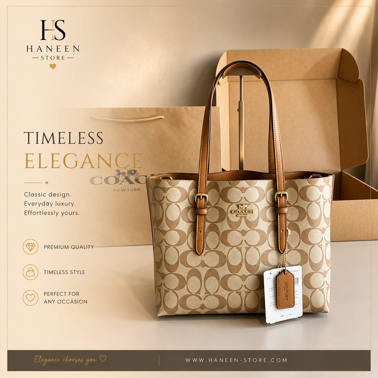 Coach Signature Tote Bag