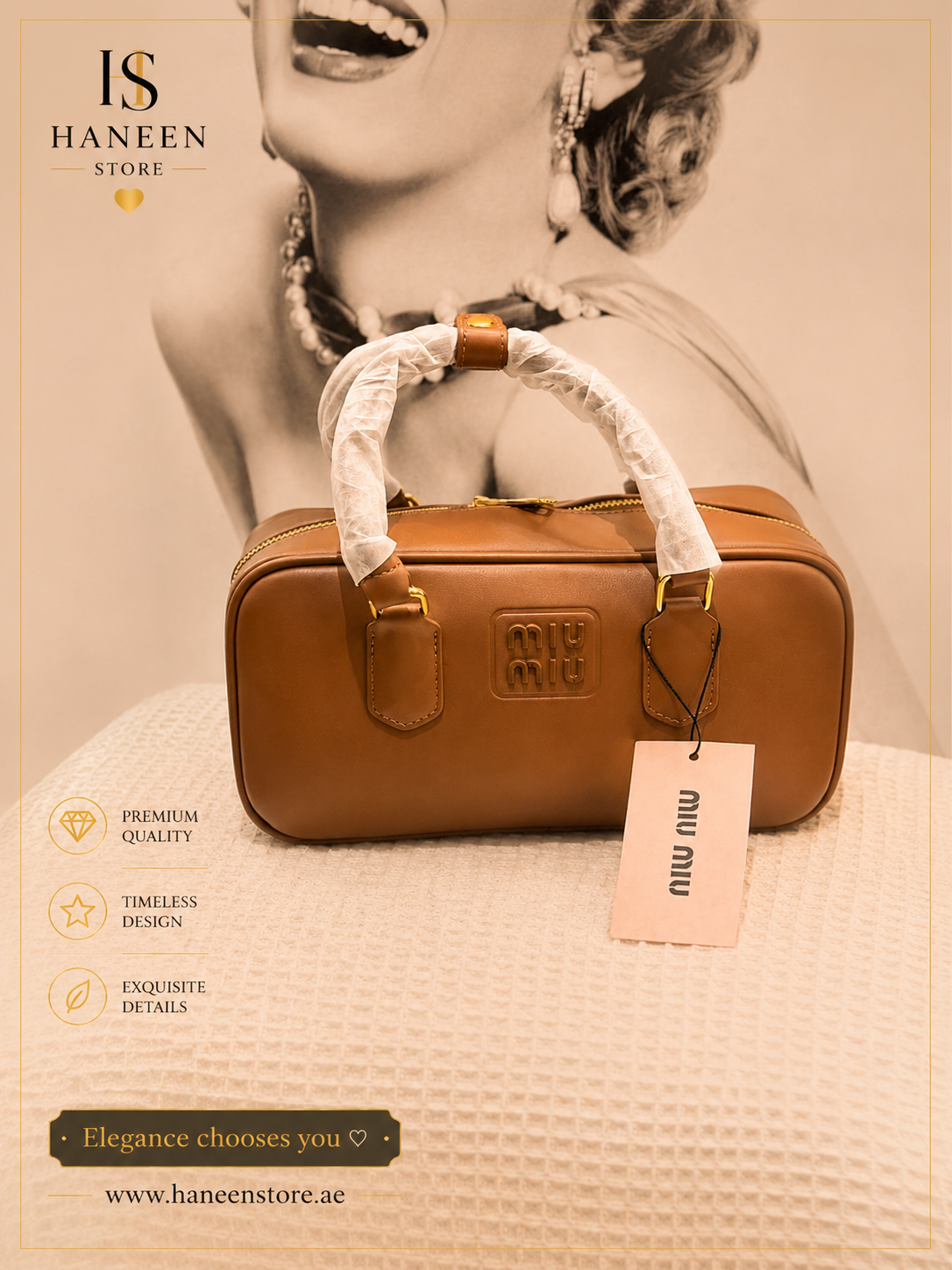 Miu Miu Leather Top Handle Bag